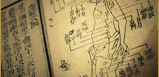 Old medicine book from Qing Dynasty